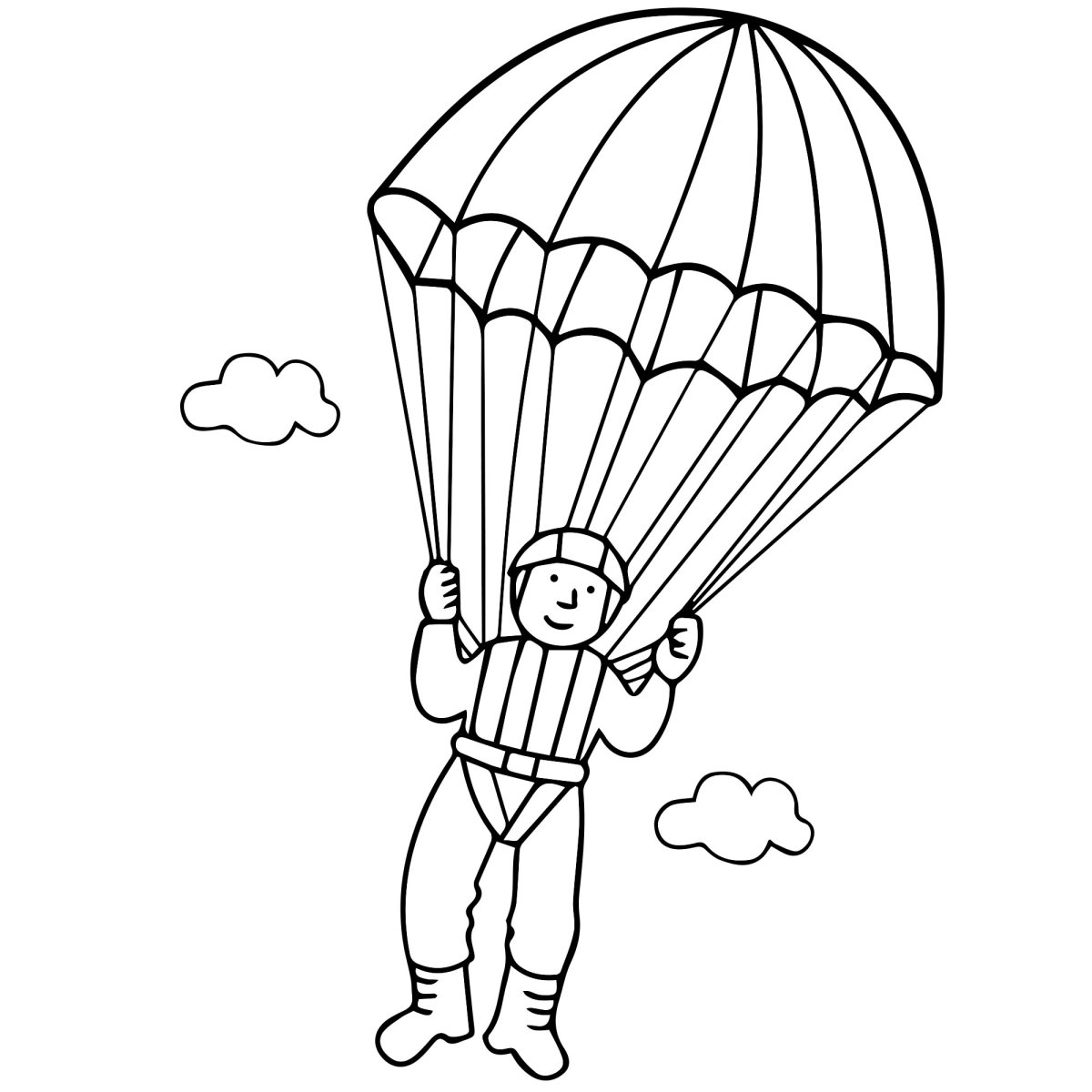 Парашютист рисунок