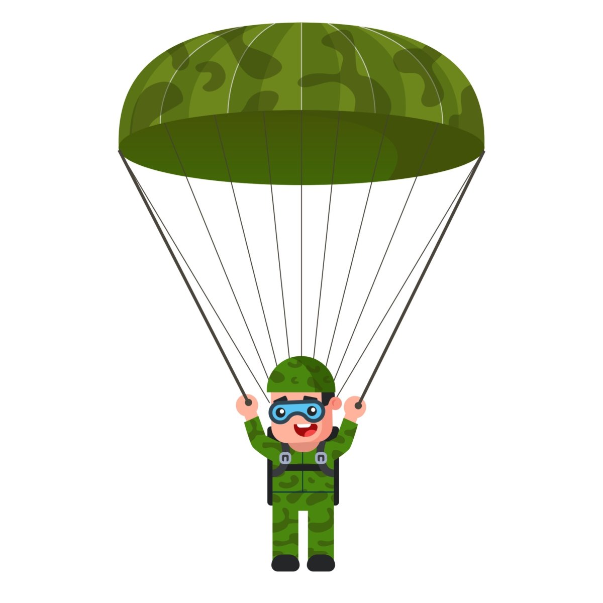 Военный парашют для детей