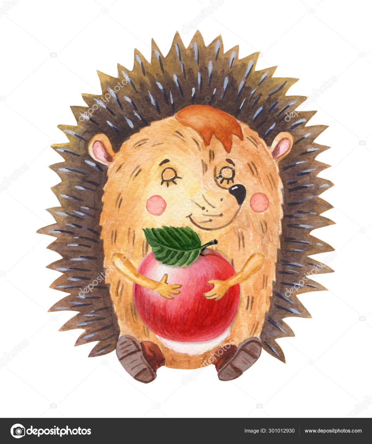 Ёжик девочка с бантиком