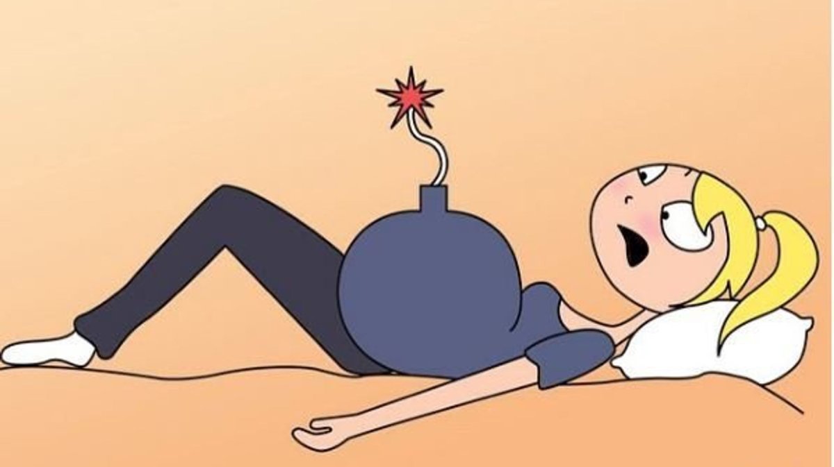 Беременная карикатура