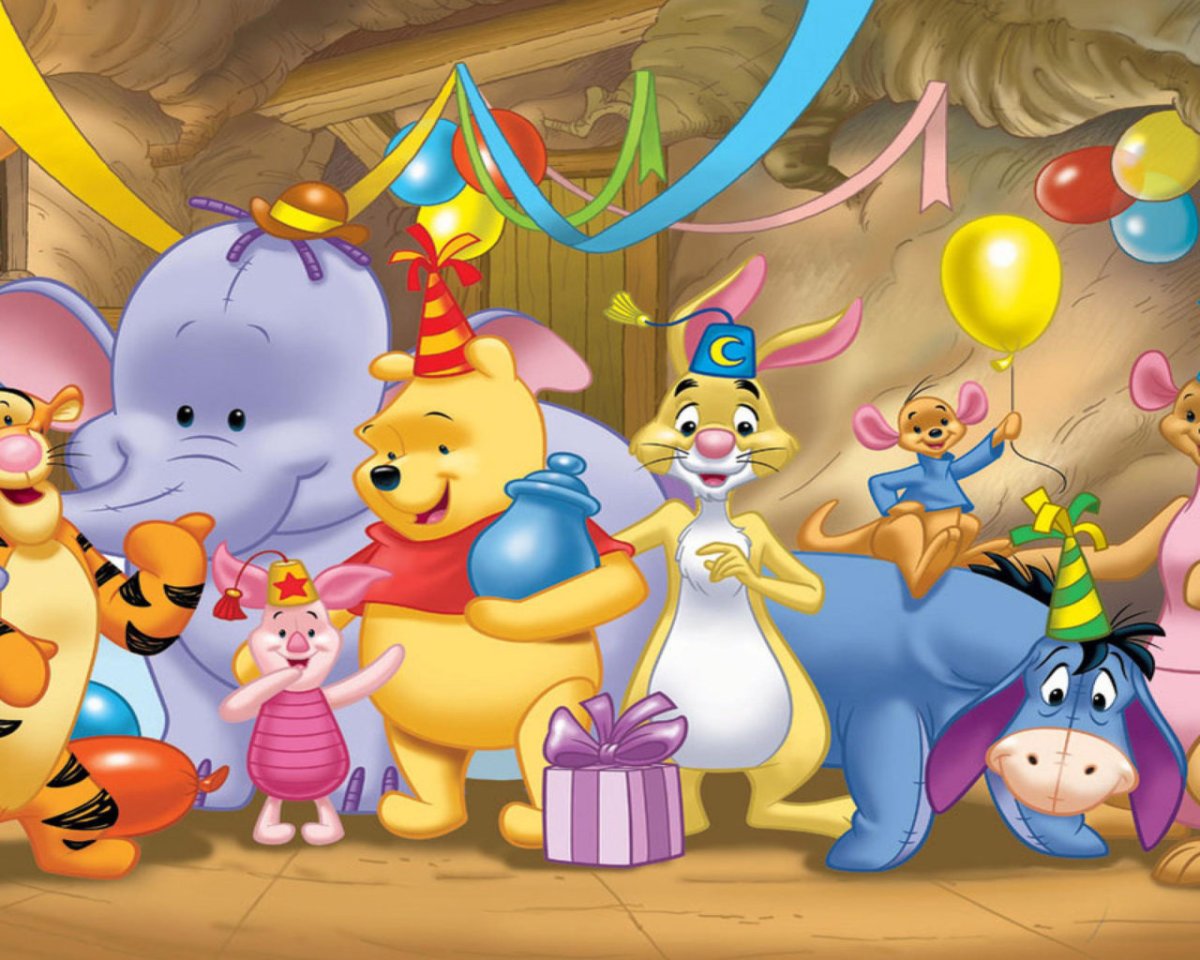 Открытка с днём рождения мультяшная