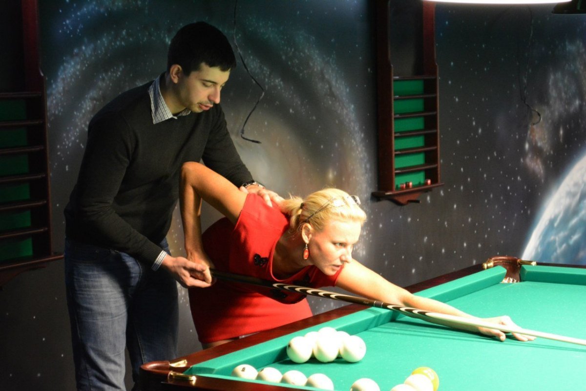 Бильярдные шары в треугольнике