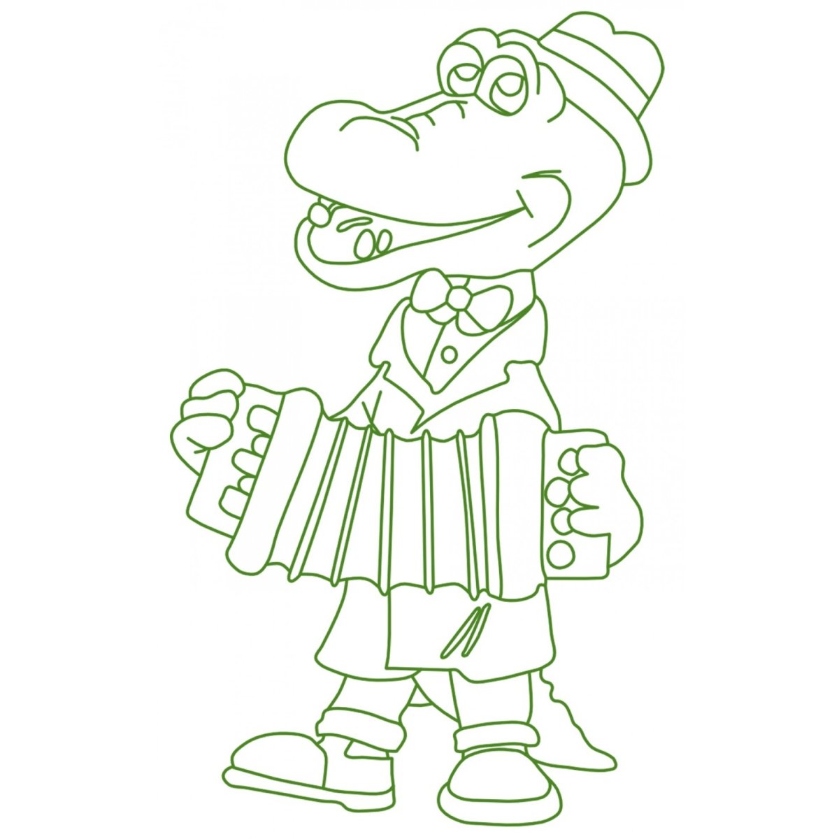 Раскраска Чебурашка Гена и Шапокляк