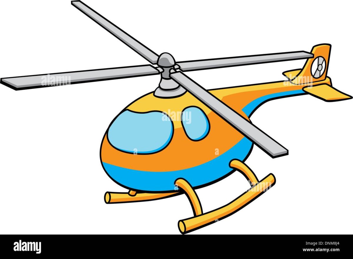 Вертолет для детей мультяшный