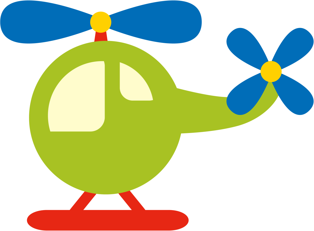 Вертолетик мультяшный