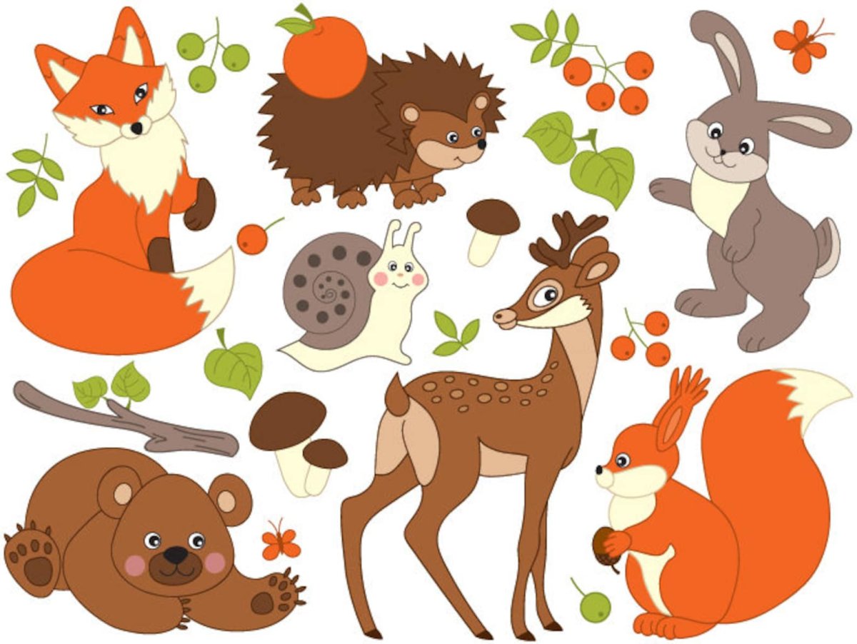 Жирафенок на белом фоне