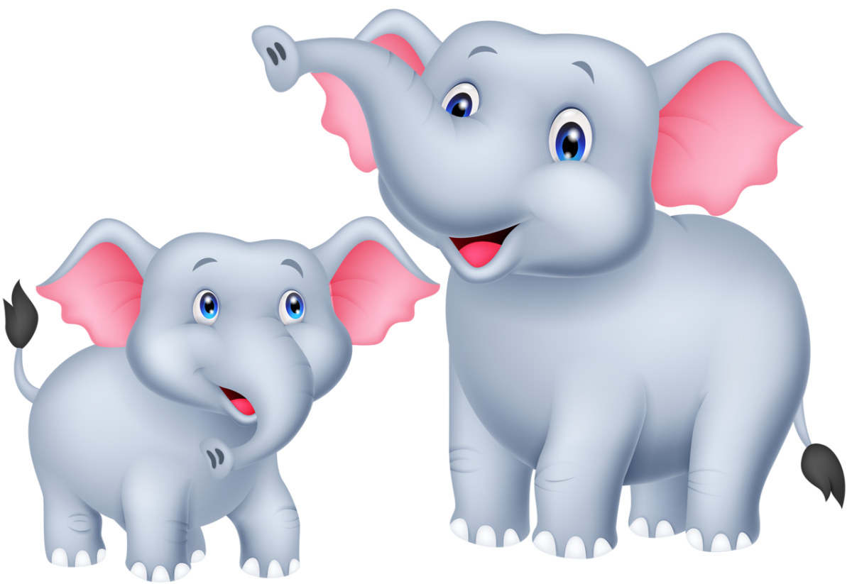 Цветные животные для детей