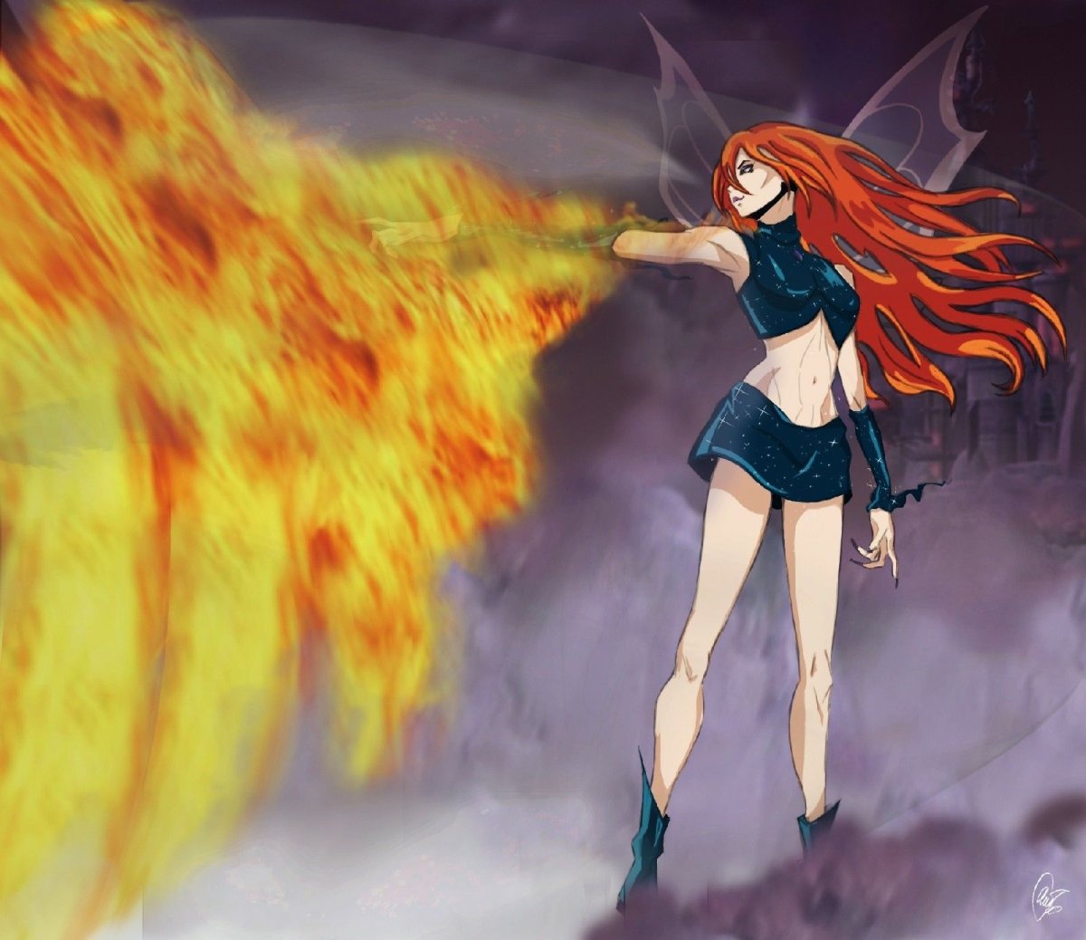 Тёмная Блум аниме