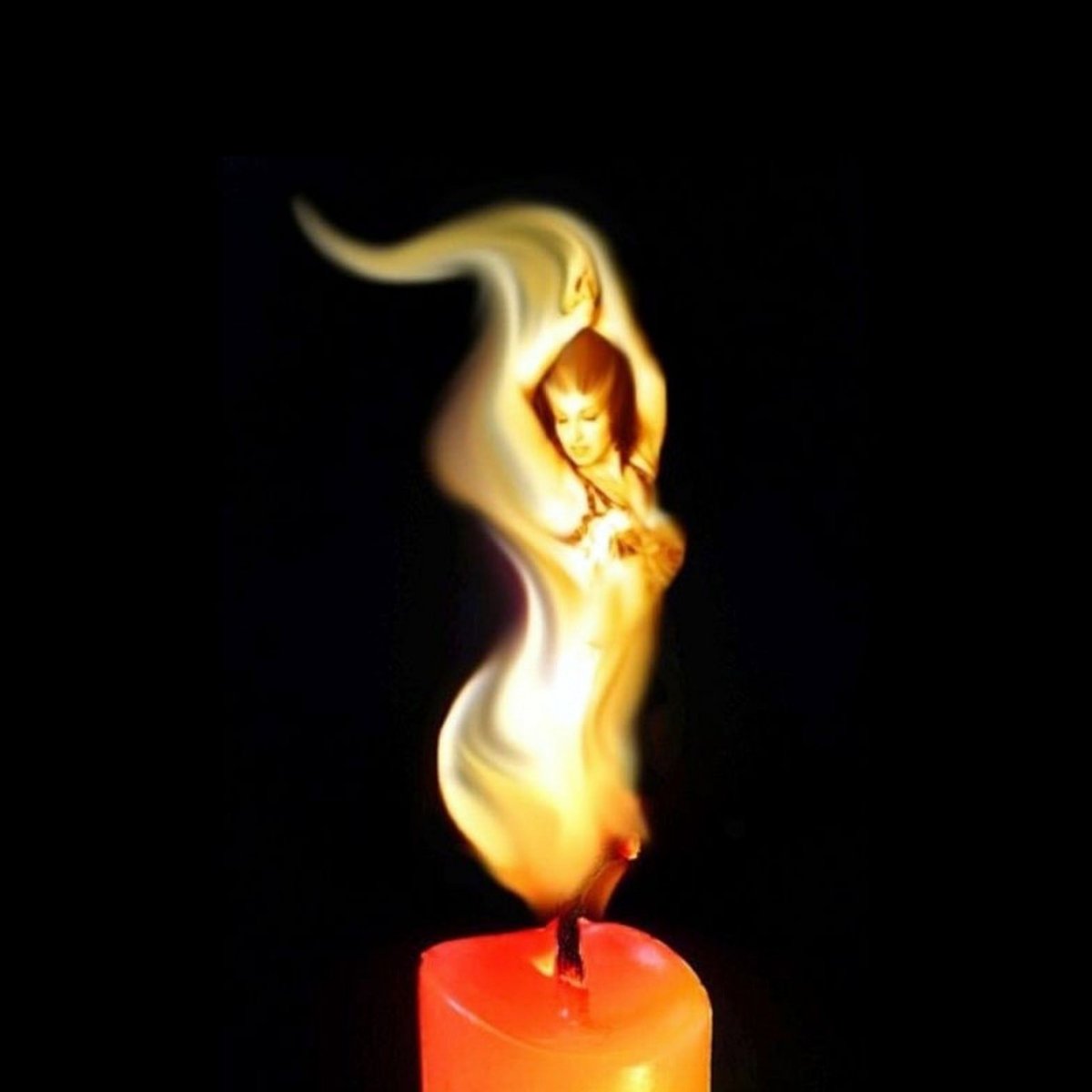 Огонь свечи
