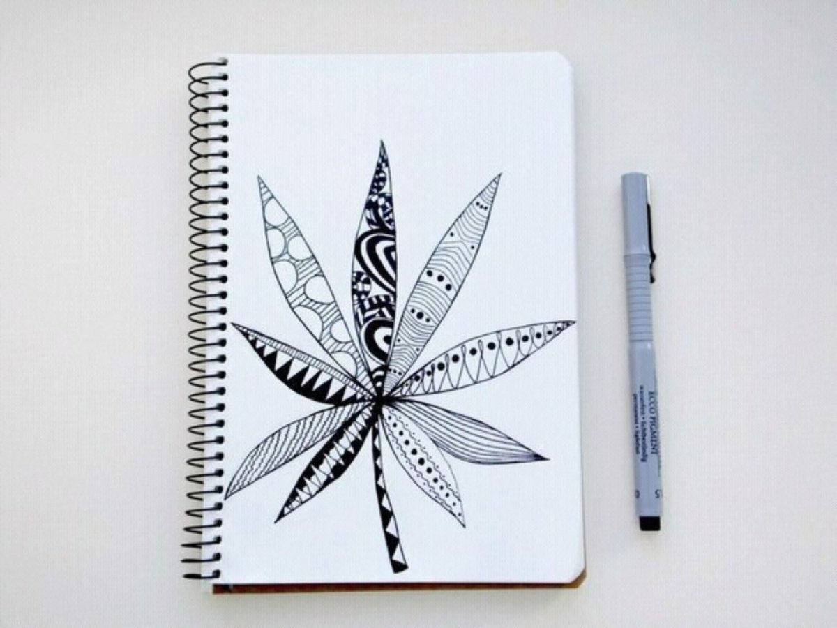 Красивые рисунки черной ручкой