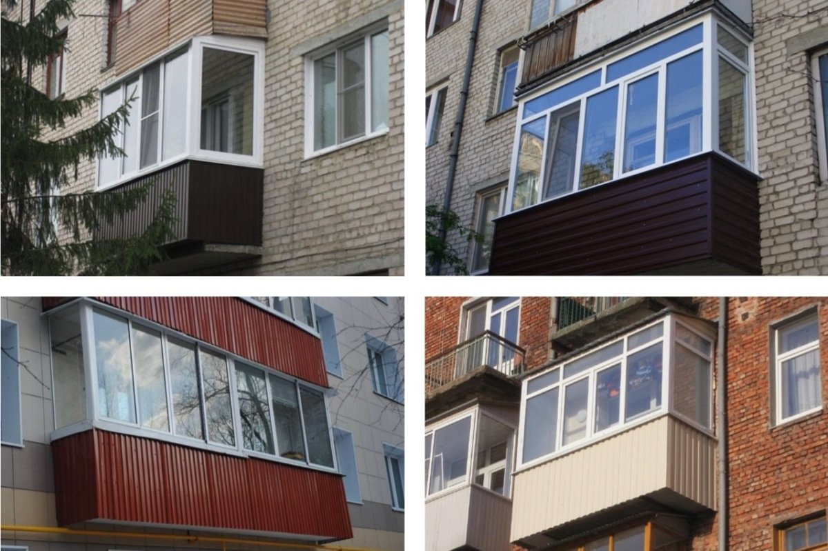Отделка балкона снаружи