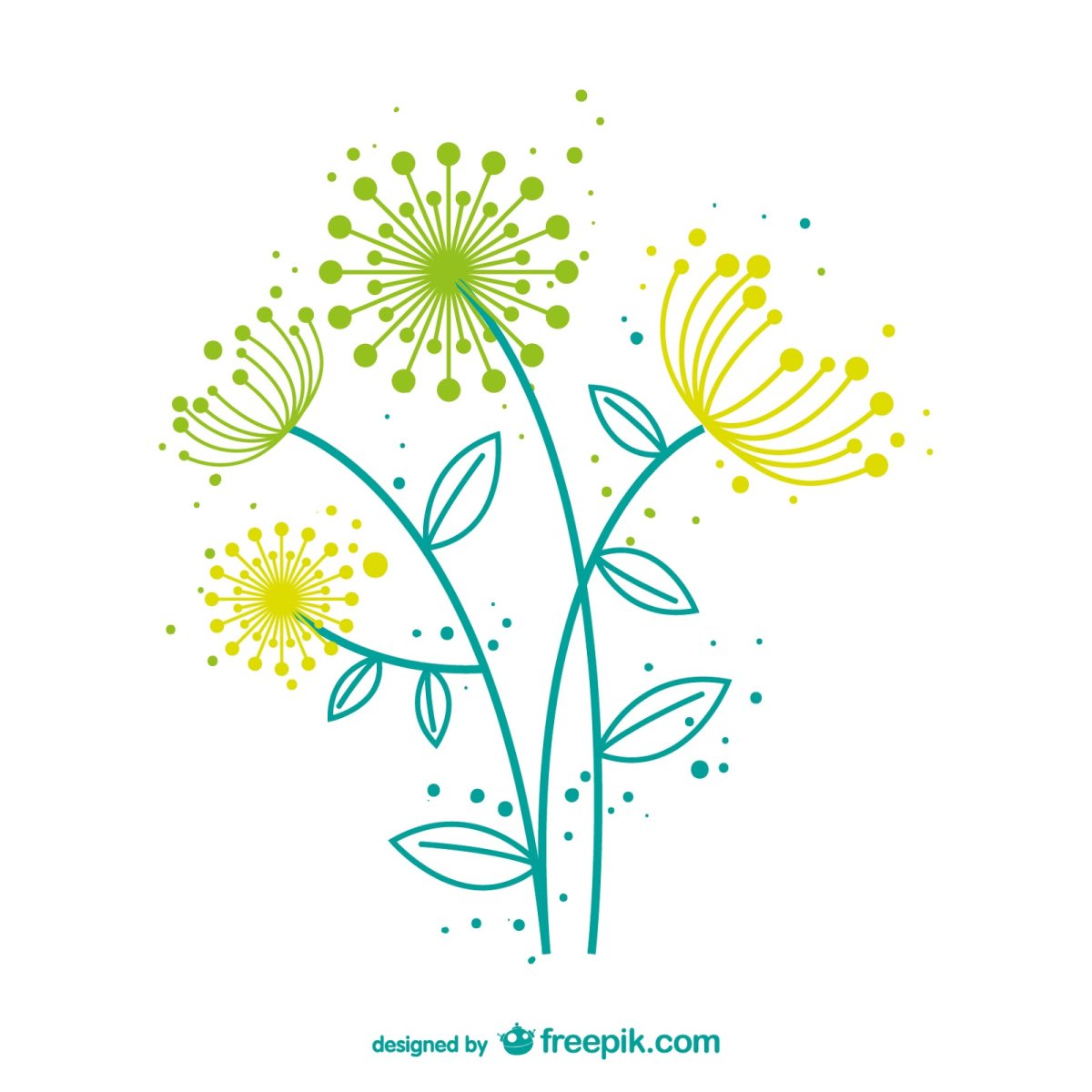 Одуванчик вектор