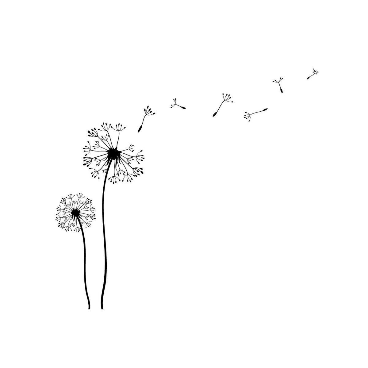 Одуванчик одной линией