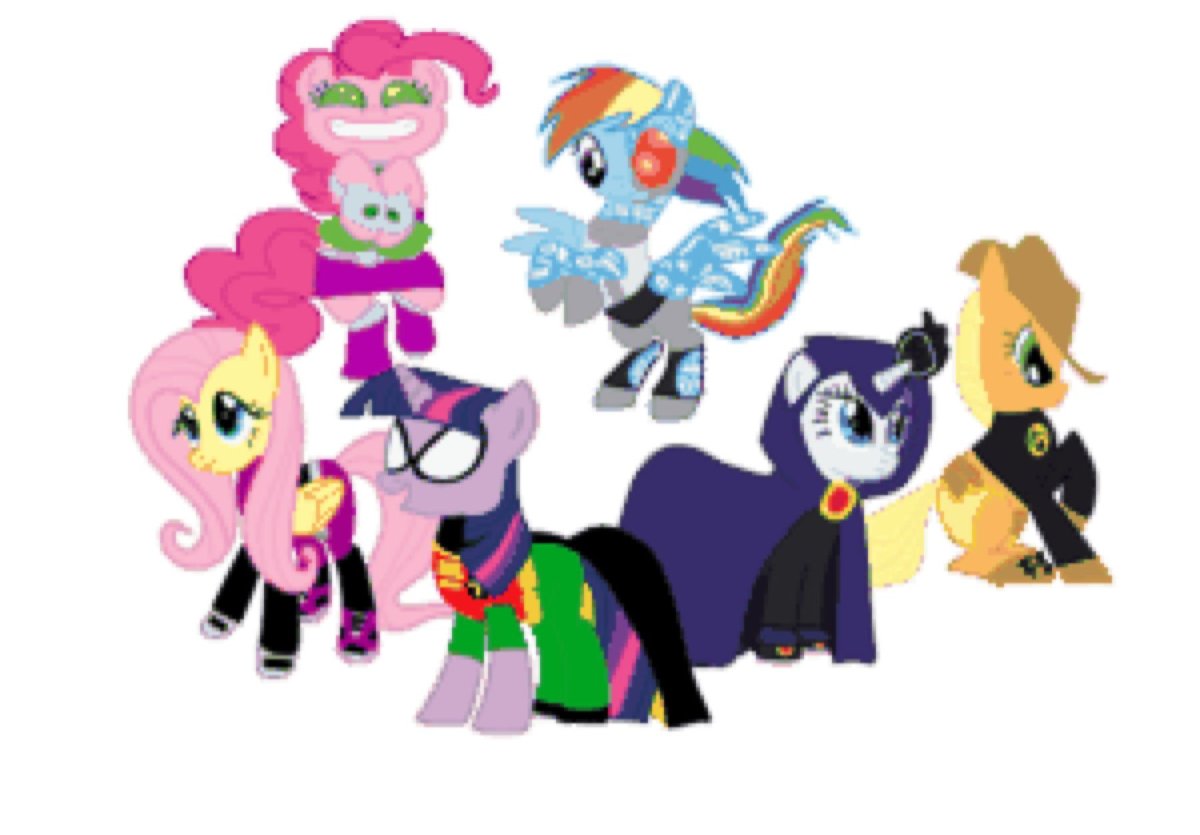 Юные Титаны киборг пони