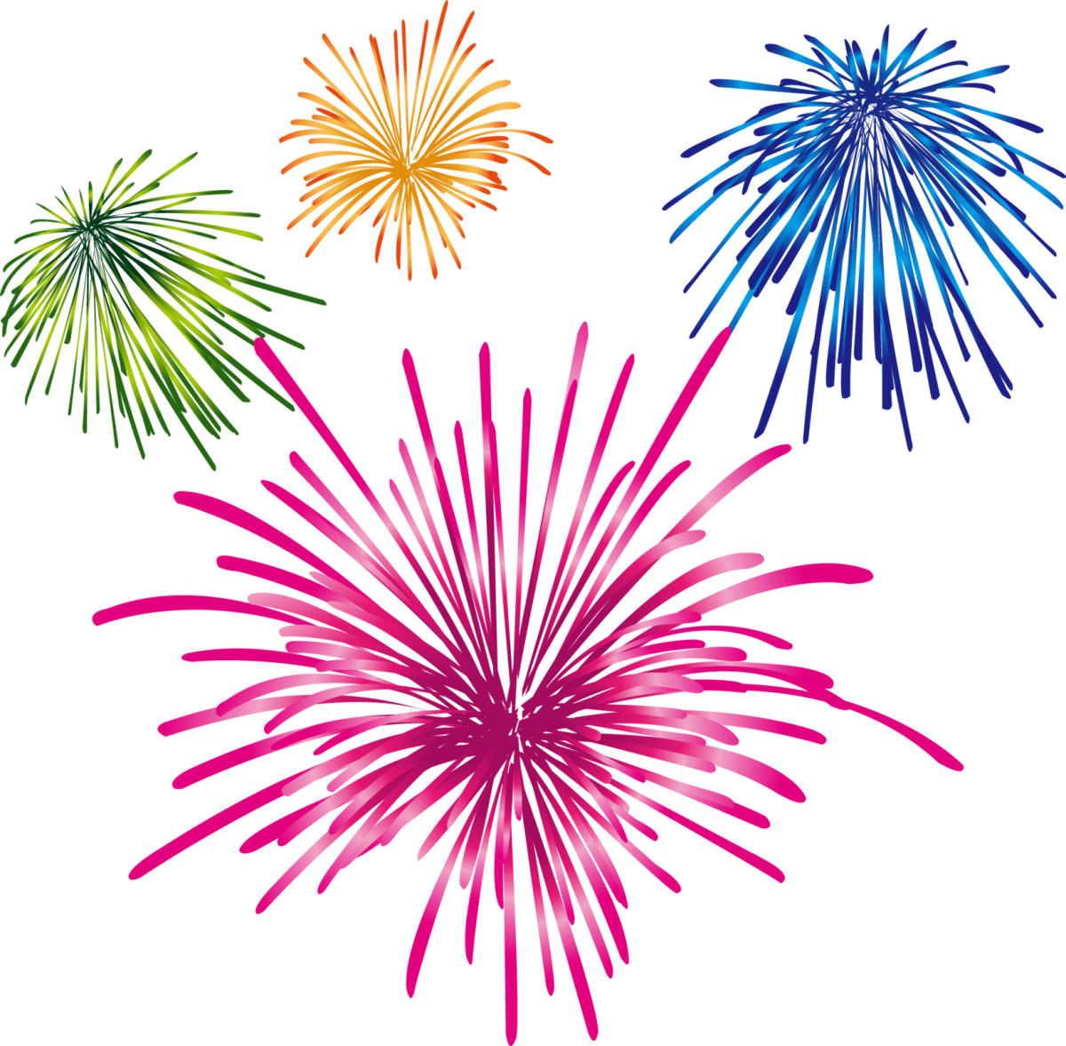 Нарисовать фейерверк