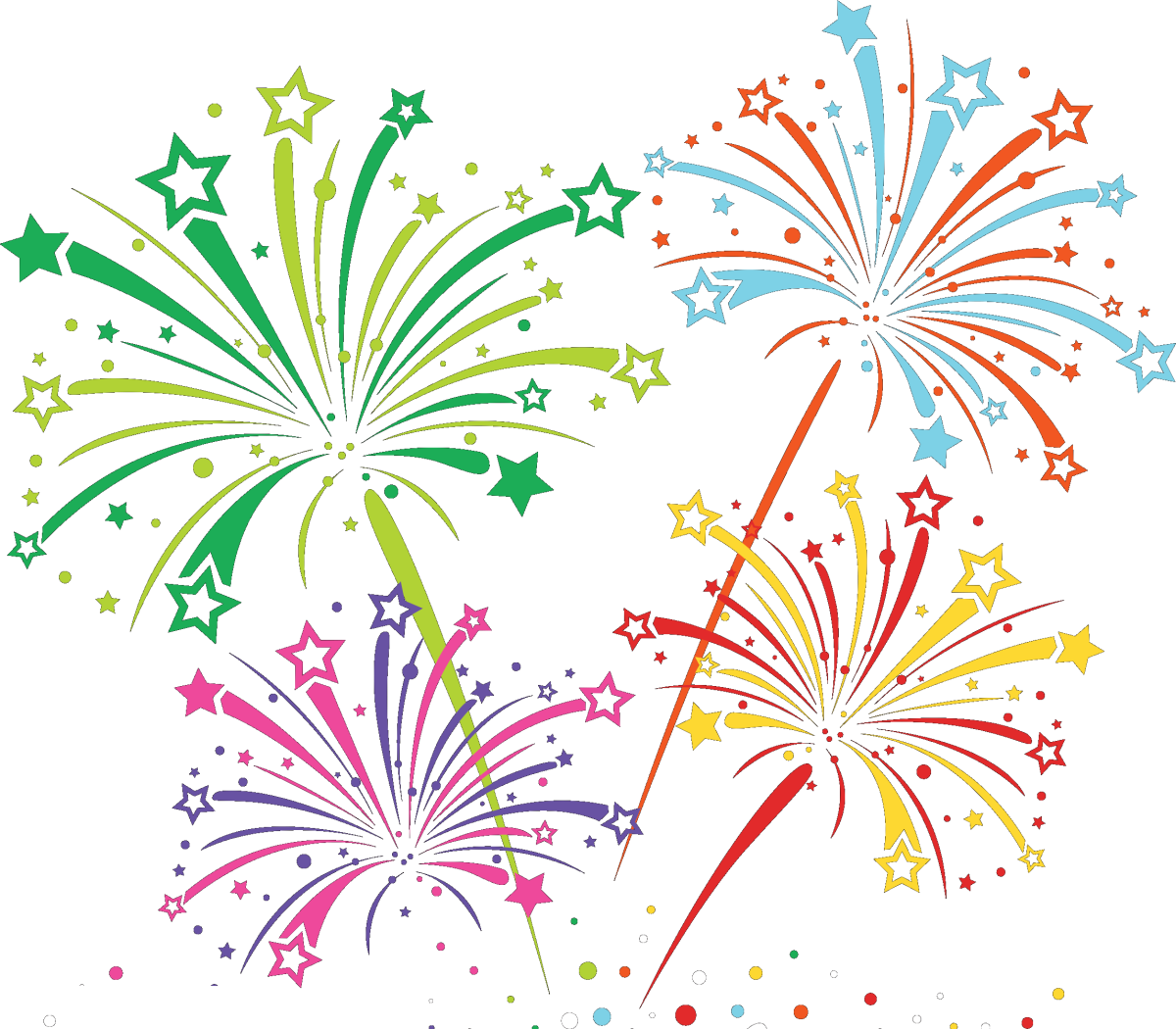 Нарисовать фейерверк