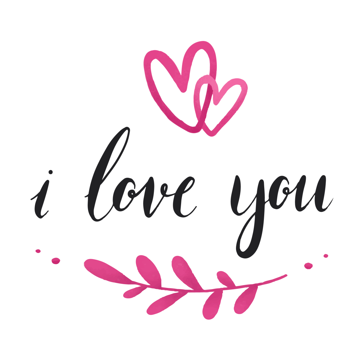 Надпись люблю