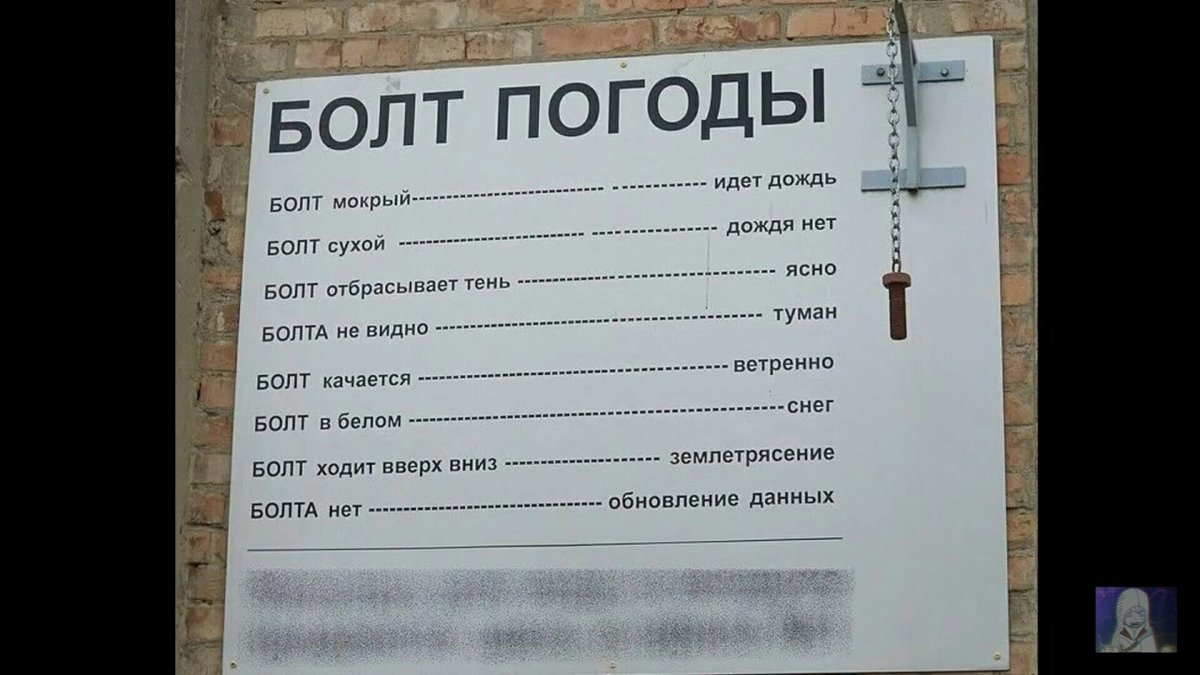Болт погоды