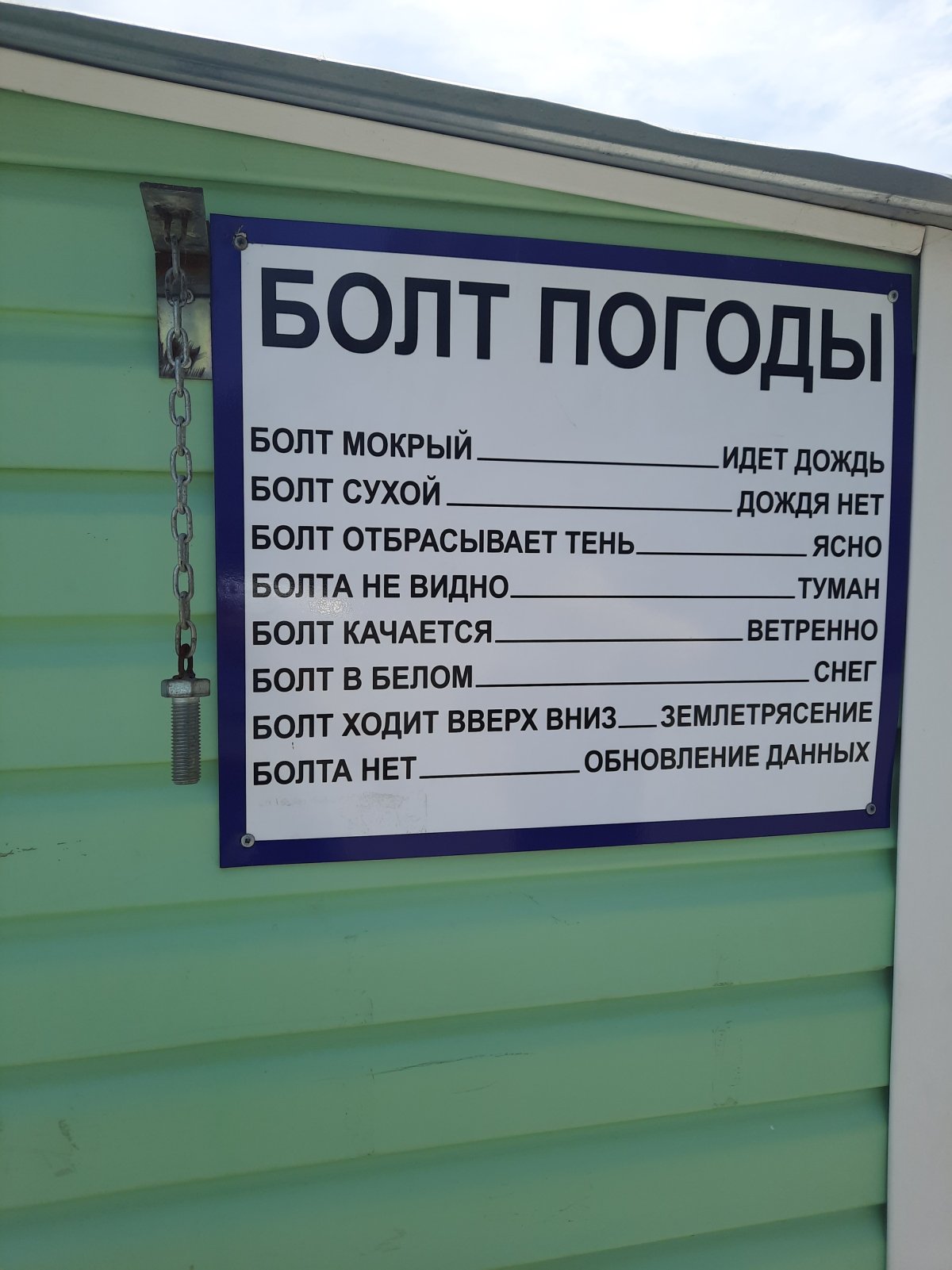 Болт погоды картинка шаблон