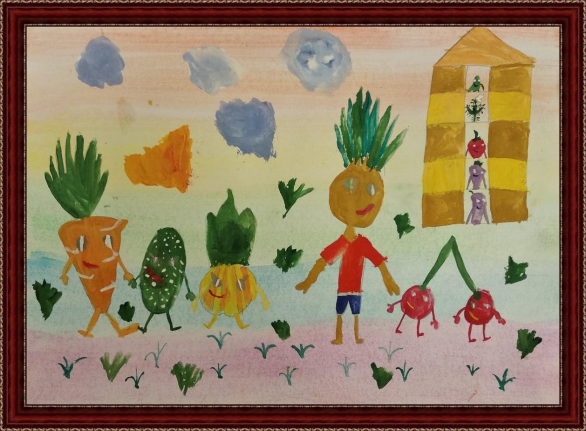 Детские рисунки Чиполлино