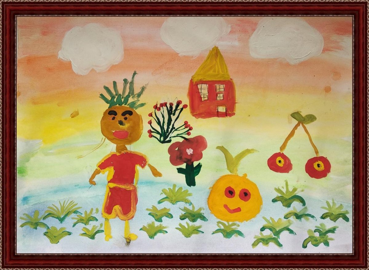 Аппликация Чиполлино