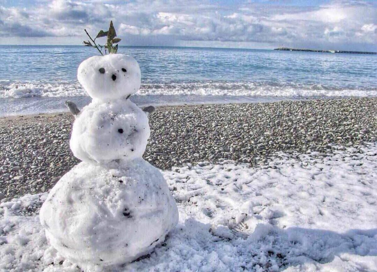 Снеговик в Сочи