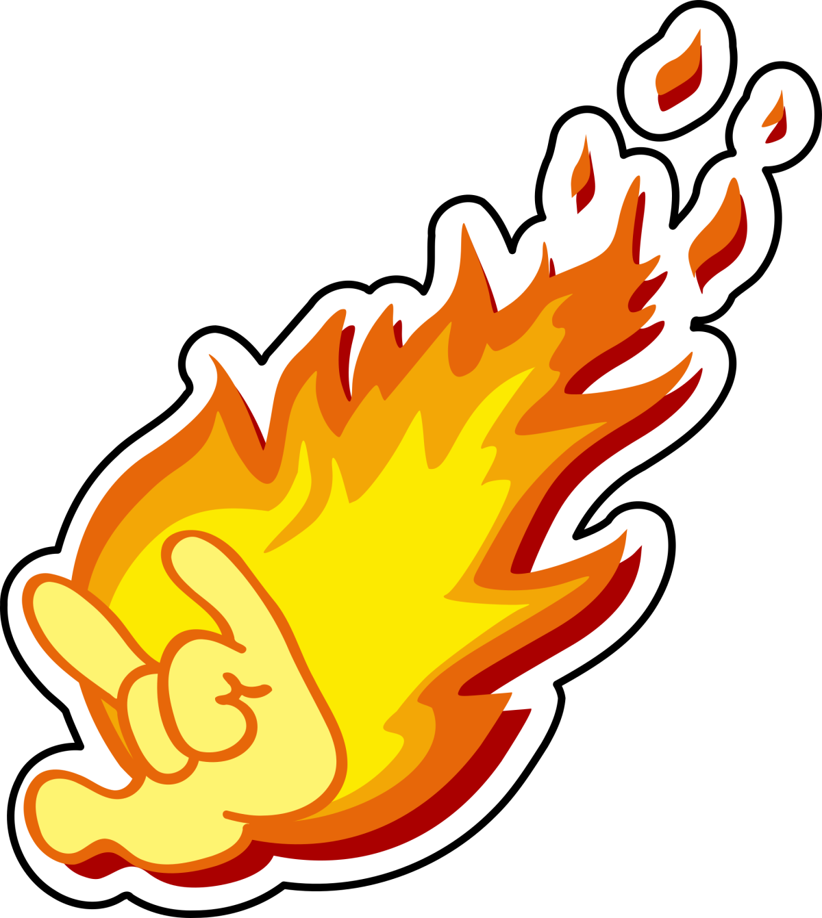 Наклейка огонь