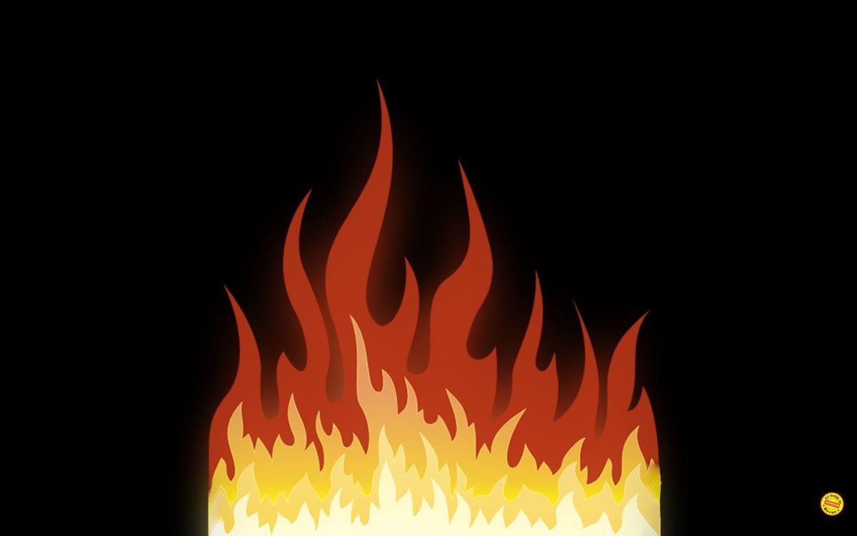 Огонь мультяшный