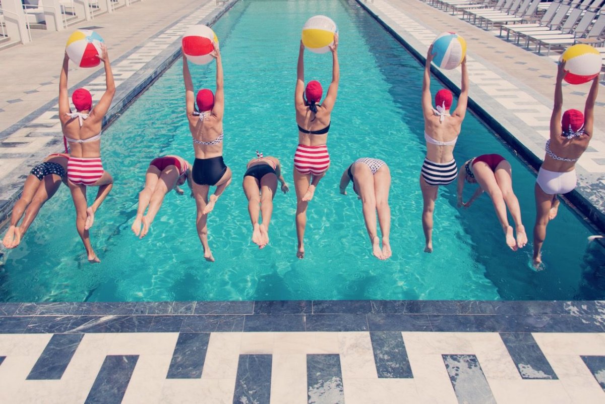 Фотосессия в спортивном бассейне