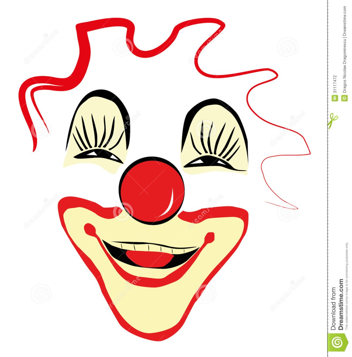 Шаблон клоуна в полный рост