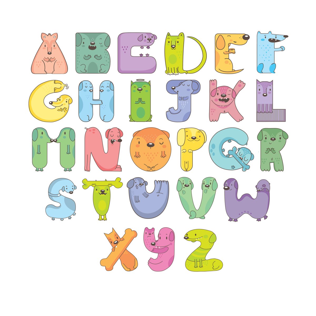 Интересные детские шрифты