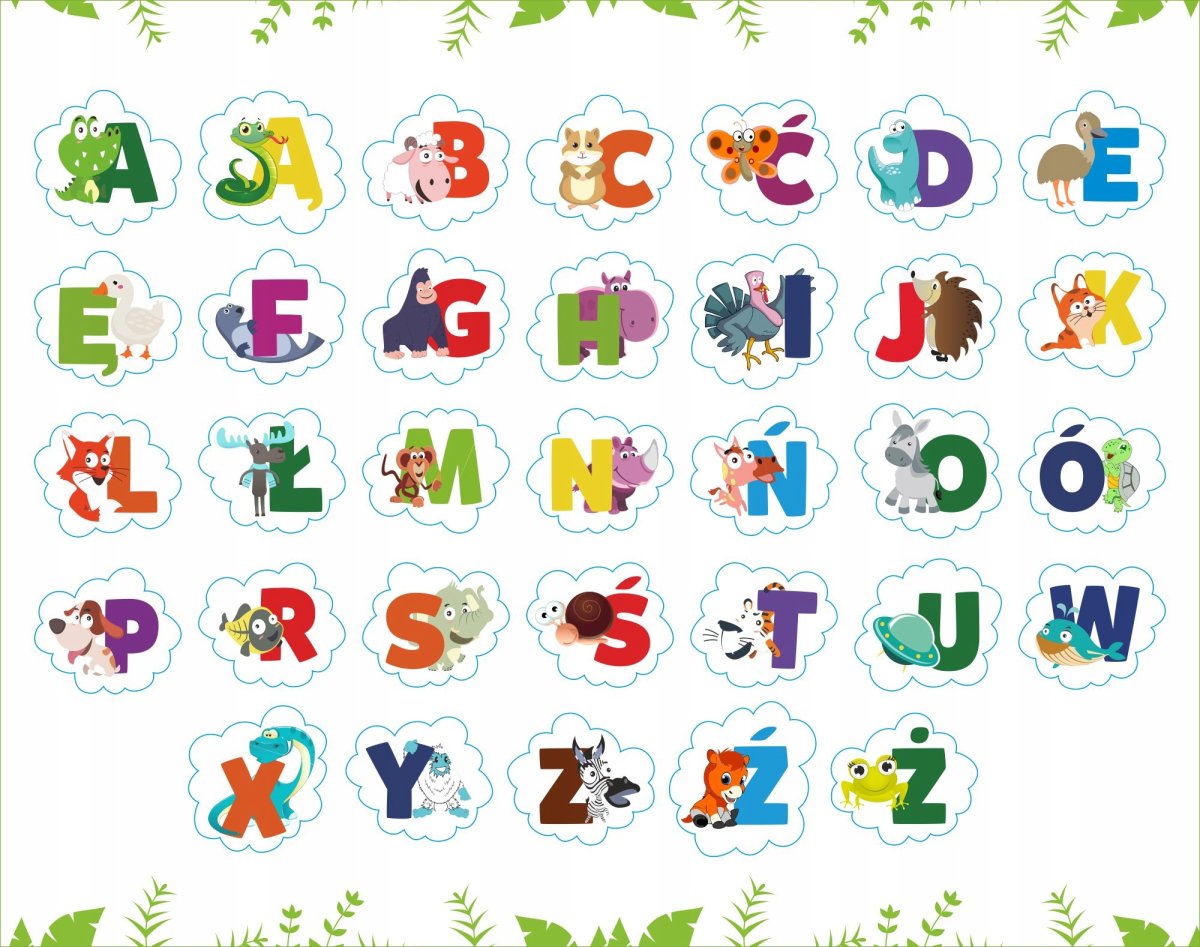 Алфавит с наклейками