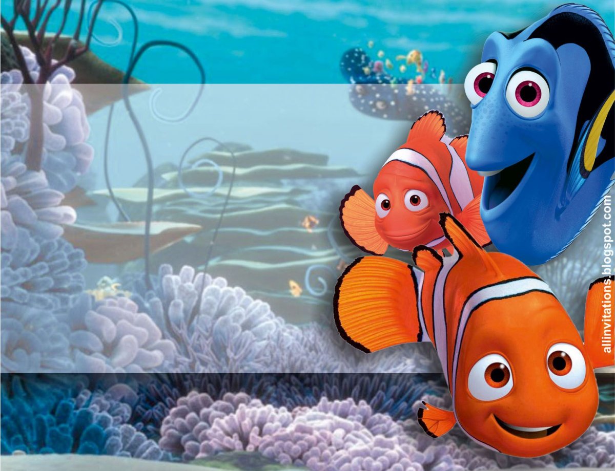 Фон рыбка Немо