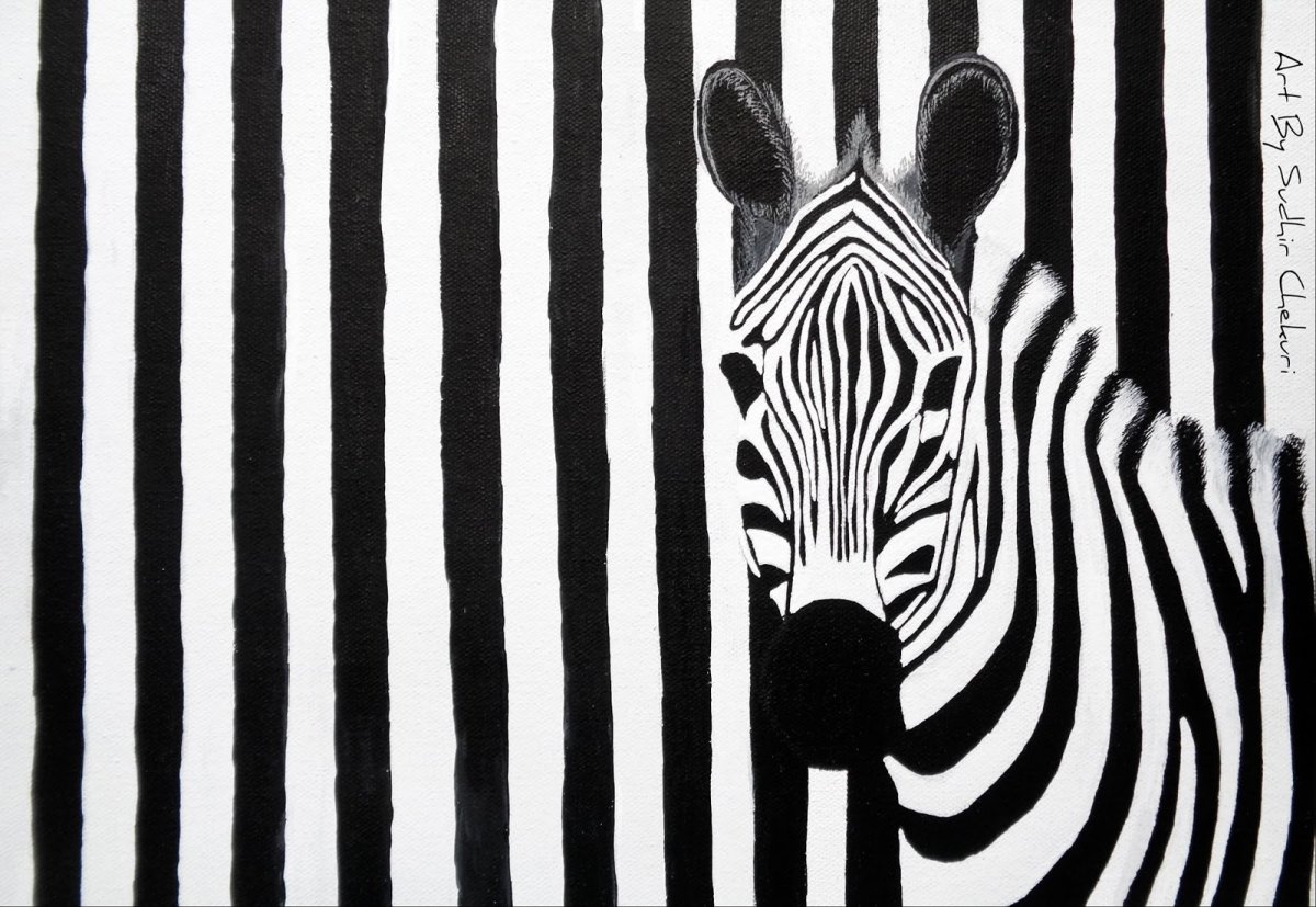 Зебра арт