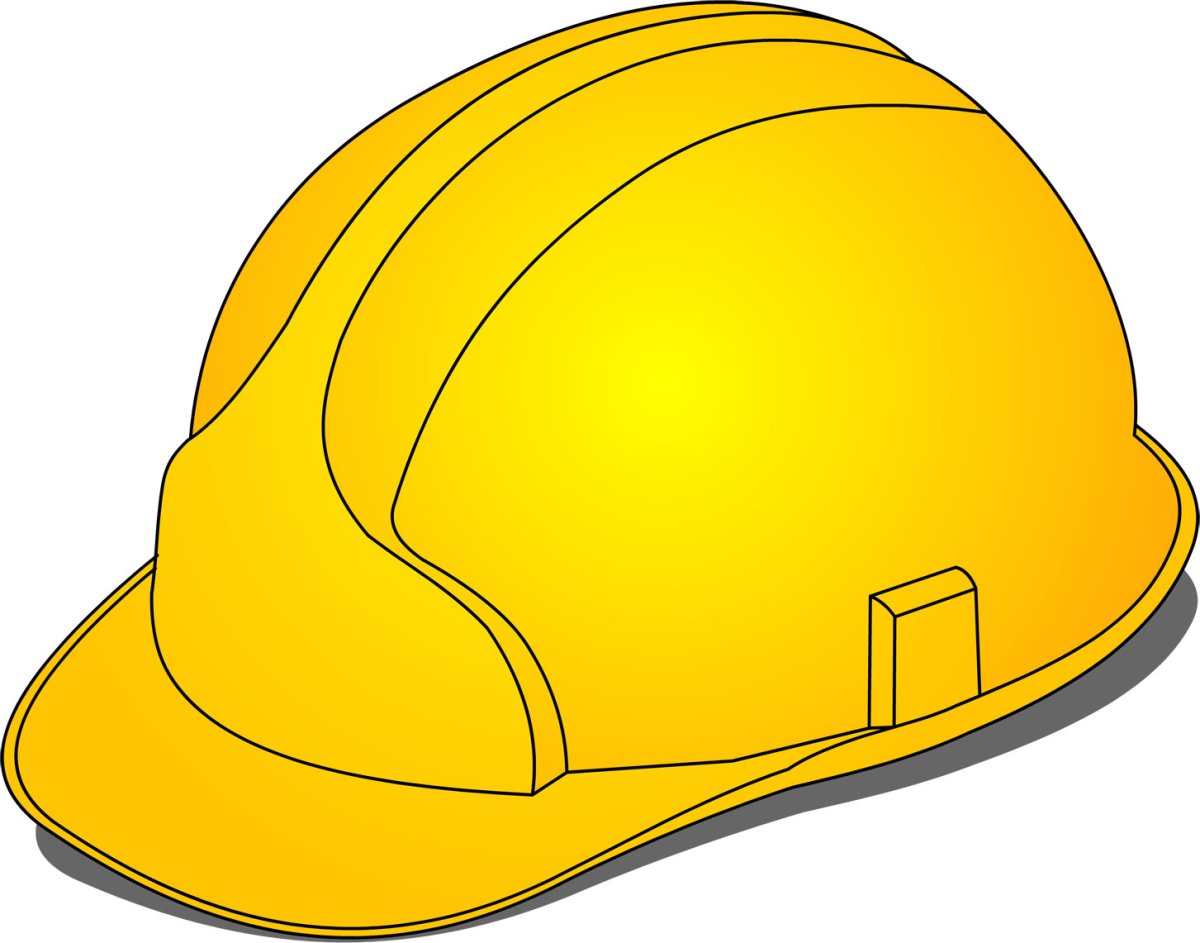 Строительная каска вектор