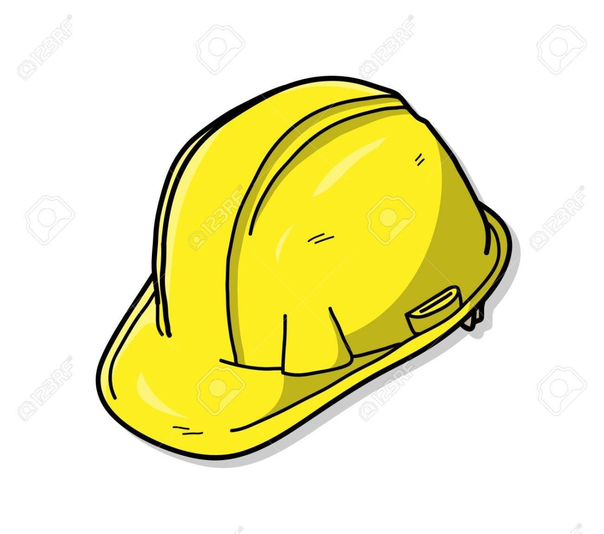 Каска желтая