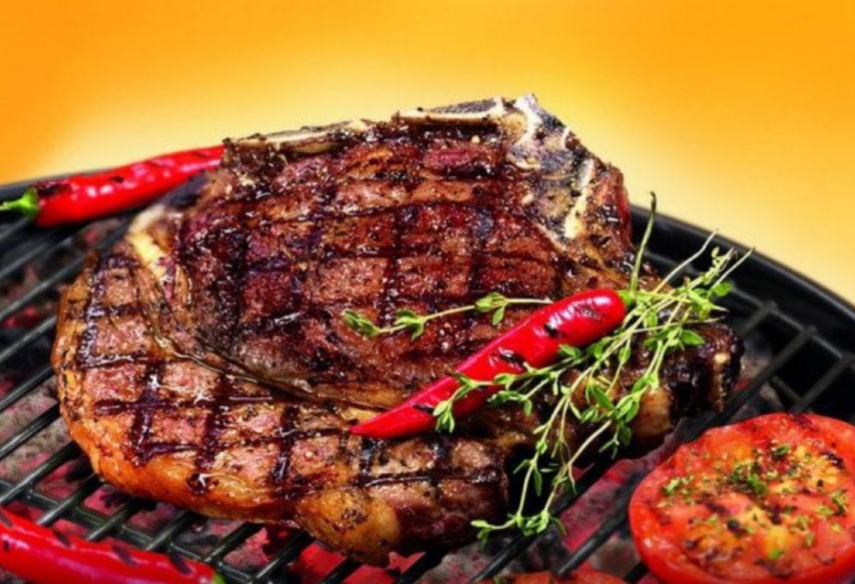 Бифштекс на углях