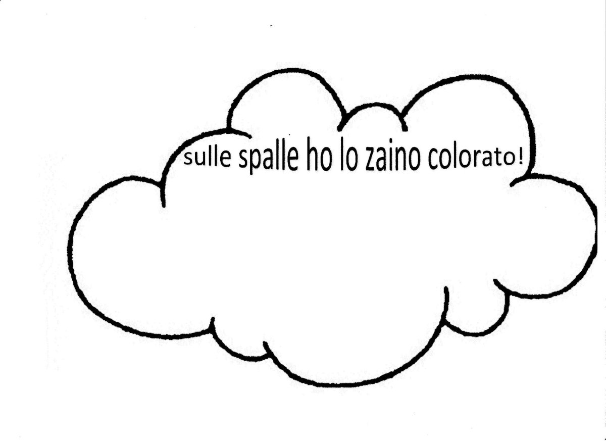 Облако раскраска для малышей