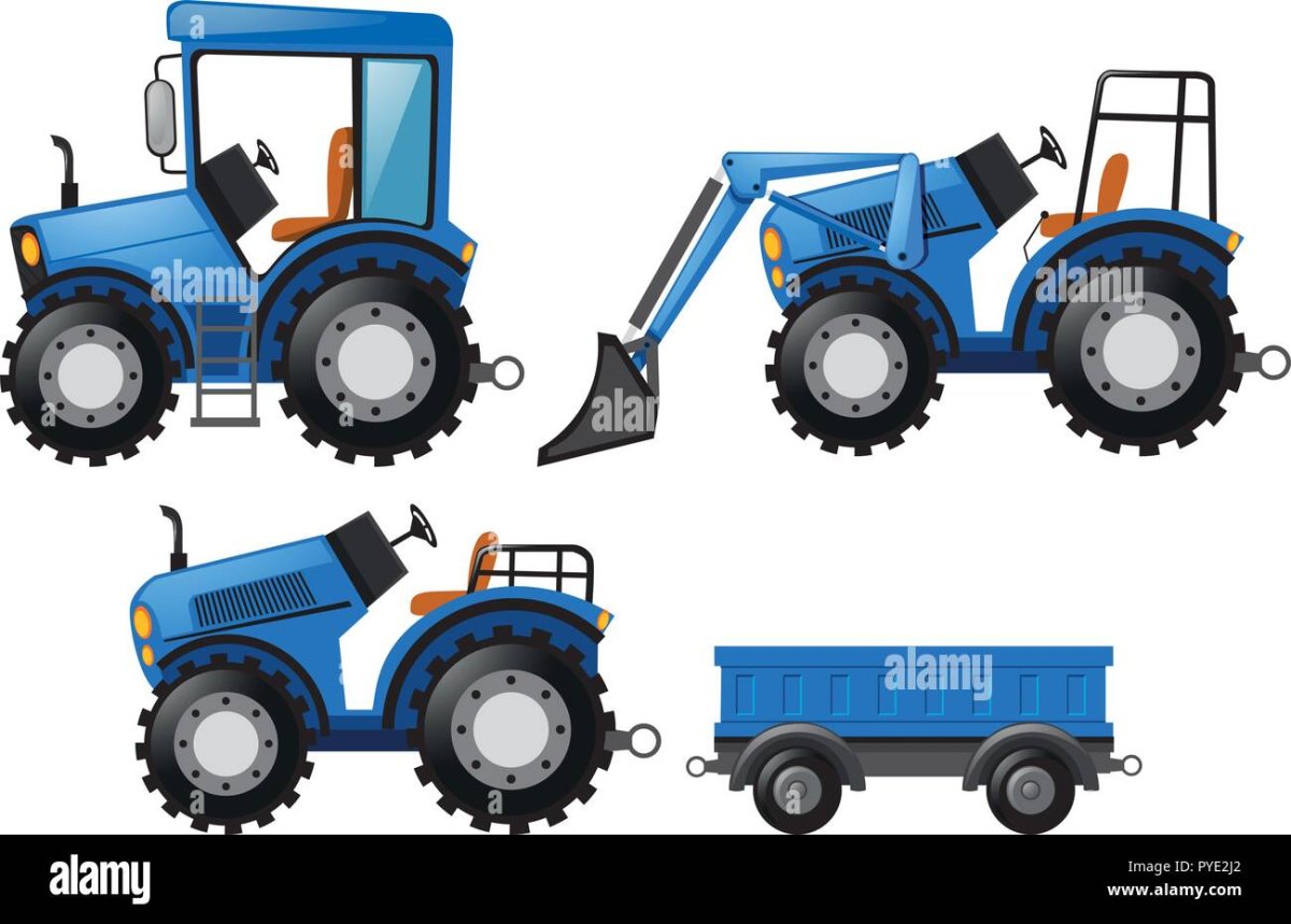 Трактор мультяшка