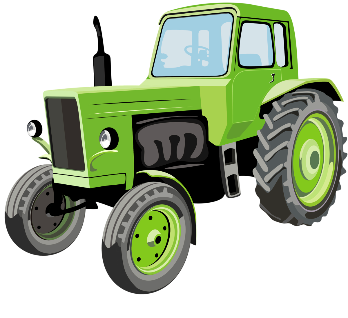 Синий трактор