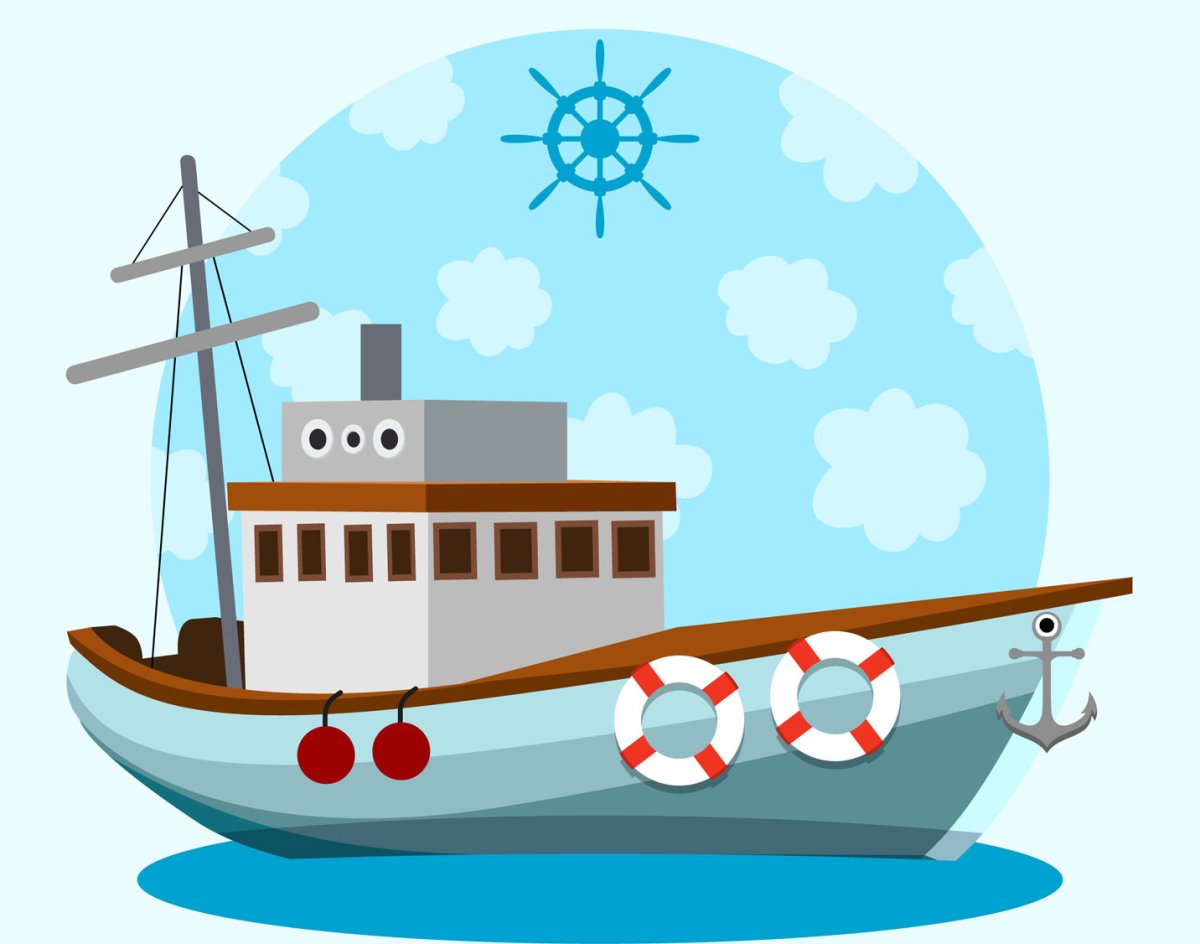 Кораблик Векторная Графика