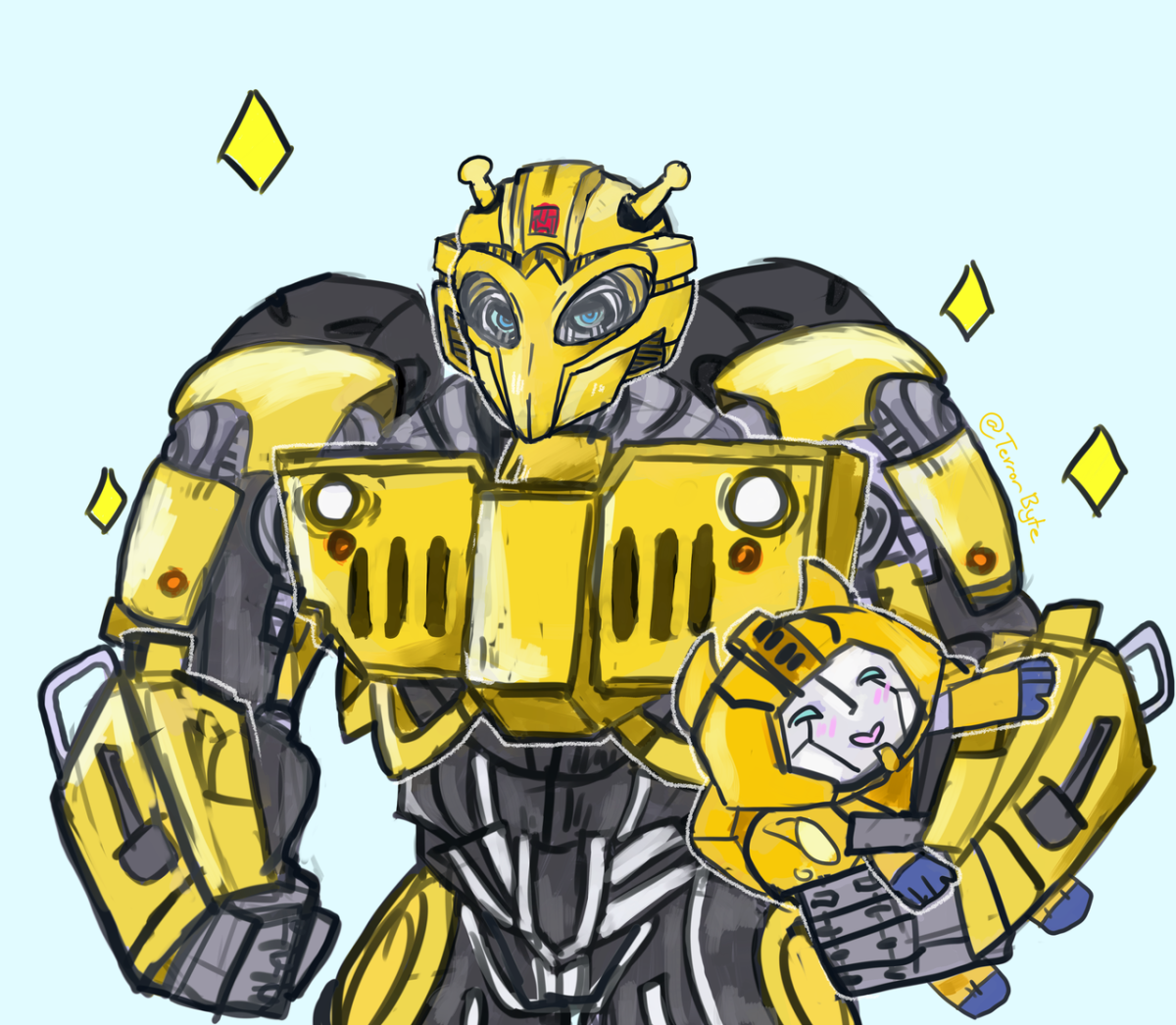 Оптимус Прайм отец Бамблби