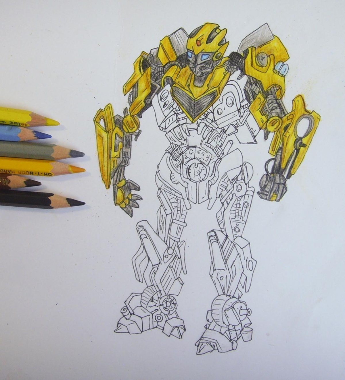 Бамблби для срисовки