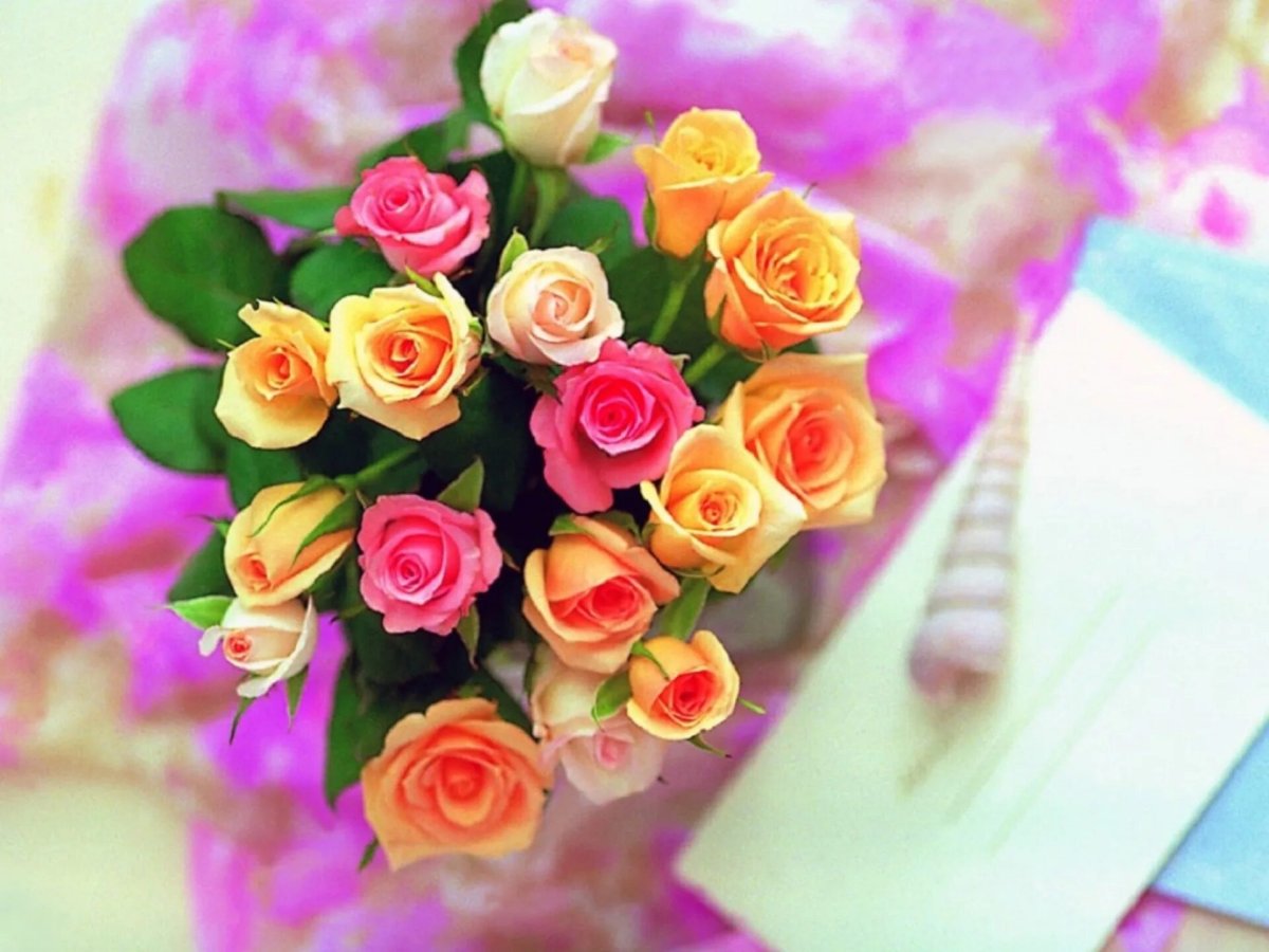 Шикарные букеты для Оленьки