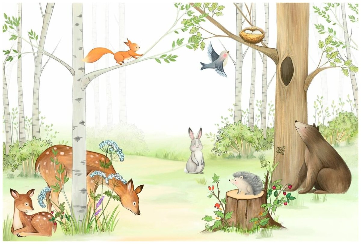 Фотообои детские с животными