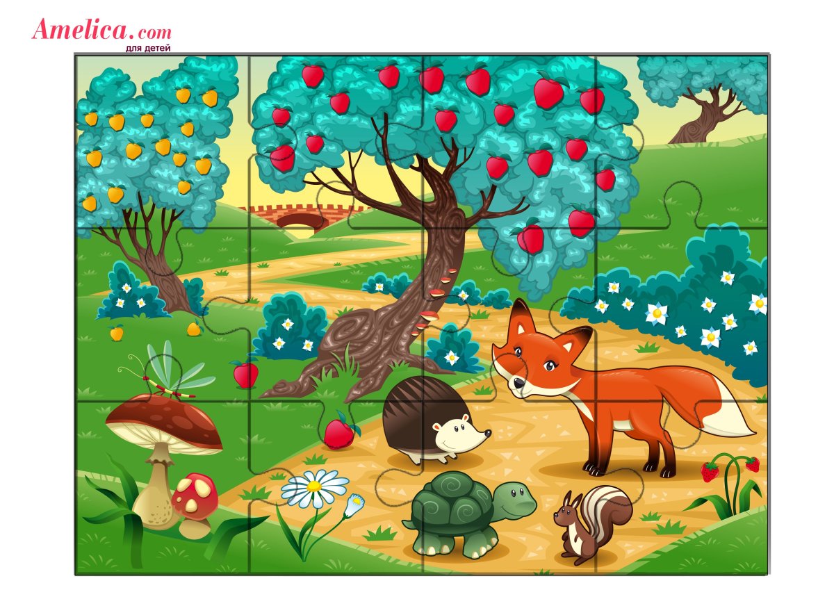Экологические пазлы для дошкольников