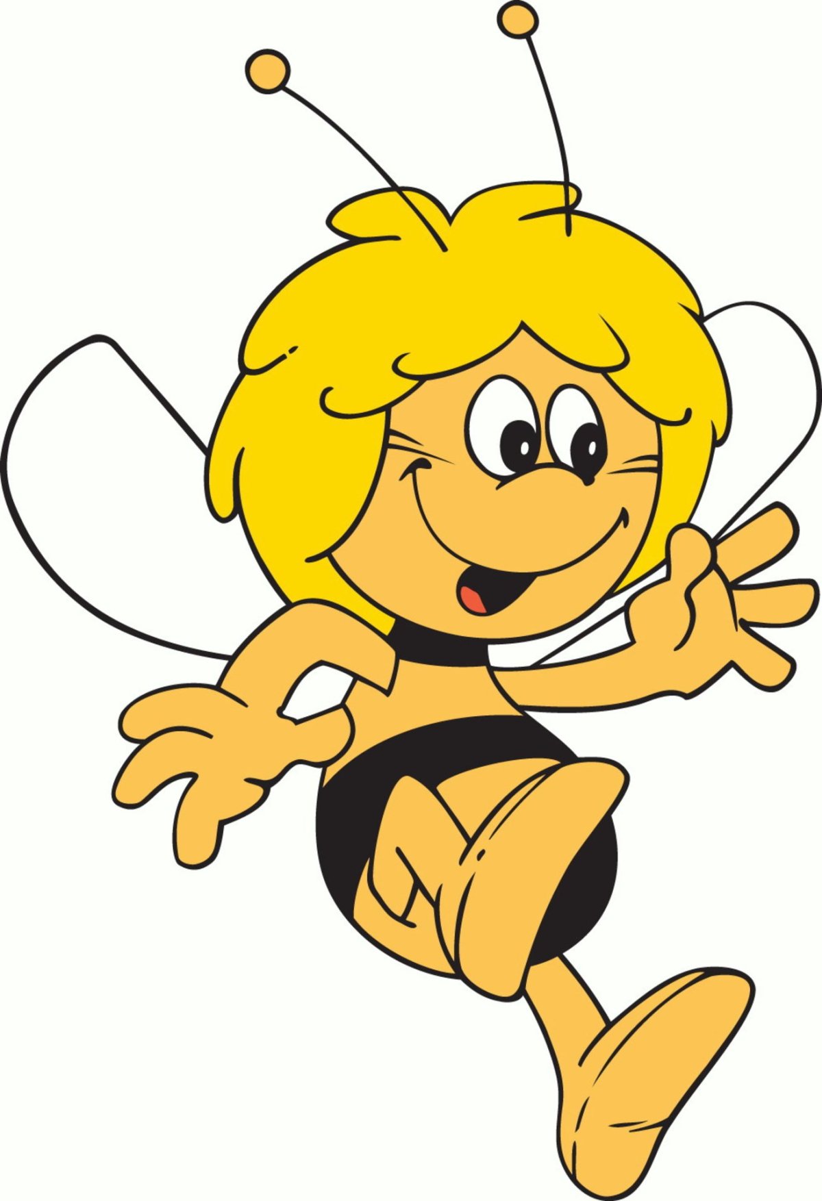 Пчелка Майя на прозрачном фоне