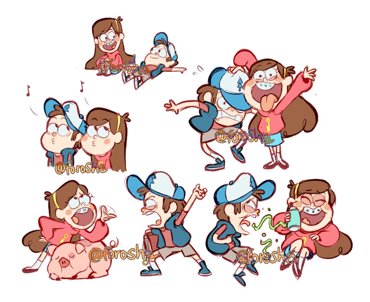 Гравити герои Диппер и Мейбл