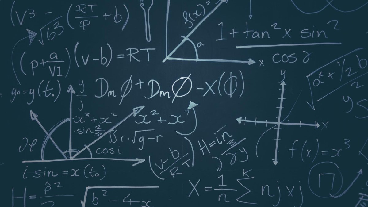 Математические формулы фон