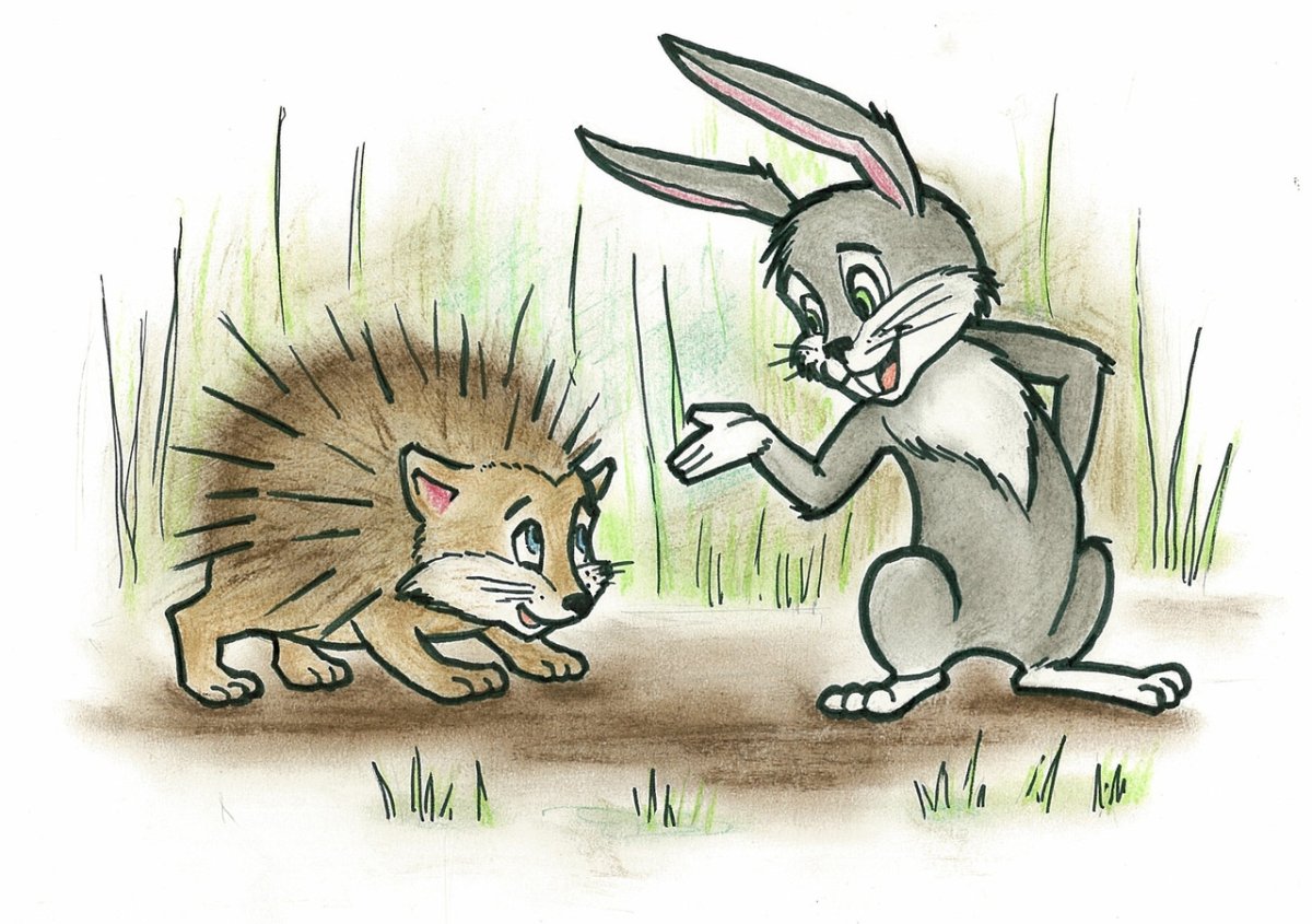 Ежик и Зайка любовь